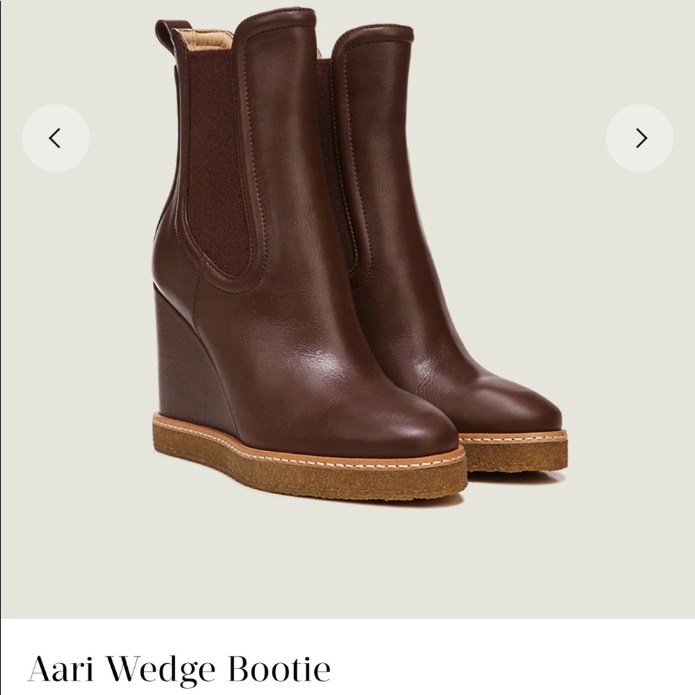 Veronica Beard Aari Wedge leather Bootie